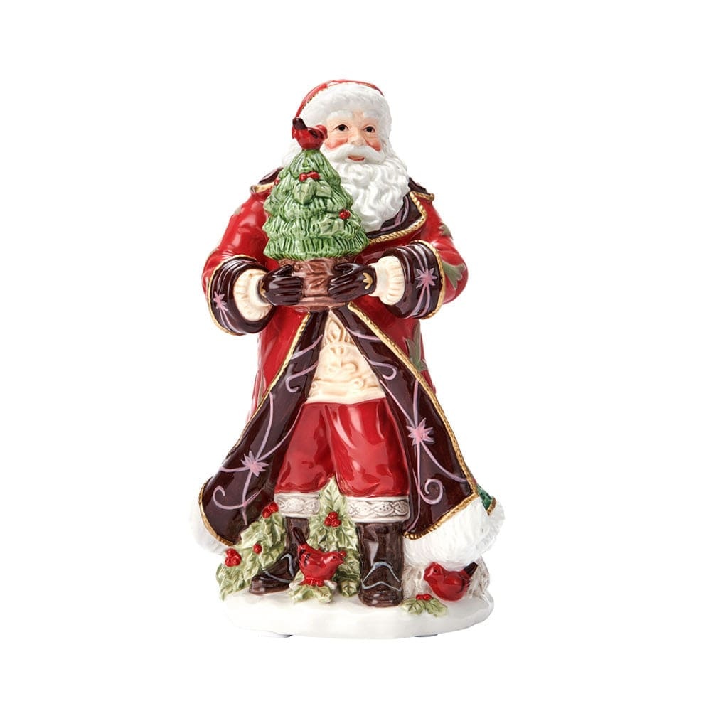 Chalet Holiday Musical Santa Figurine, O Christmas Tree, 10.25 IN