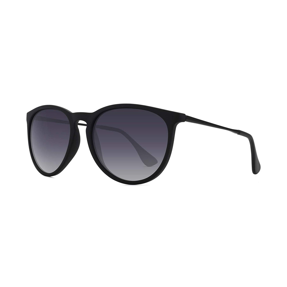Polarized Sunglasses for Women Vintage Retro Round Mirrored Lens