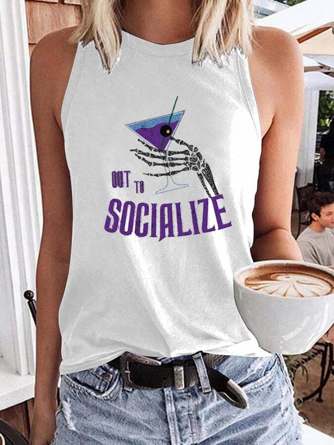 Women's Out to Socialize Tank Top