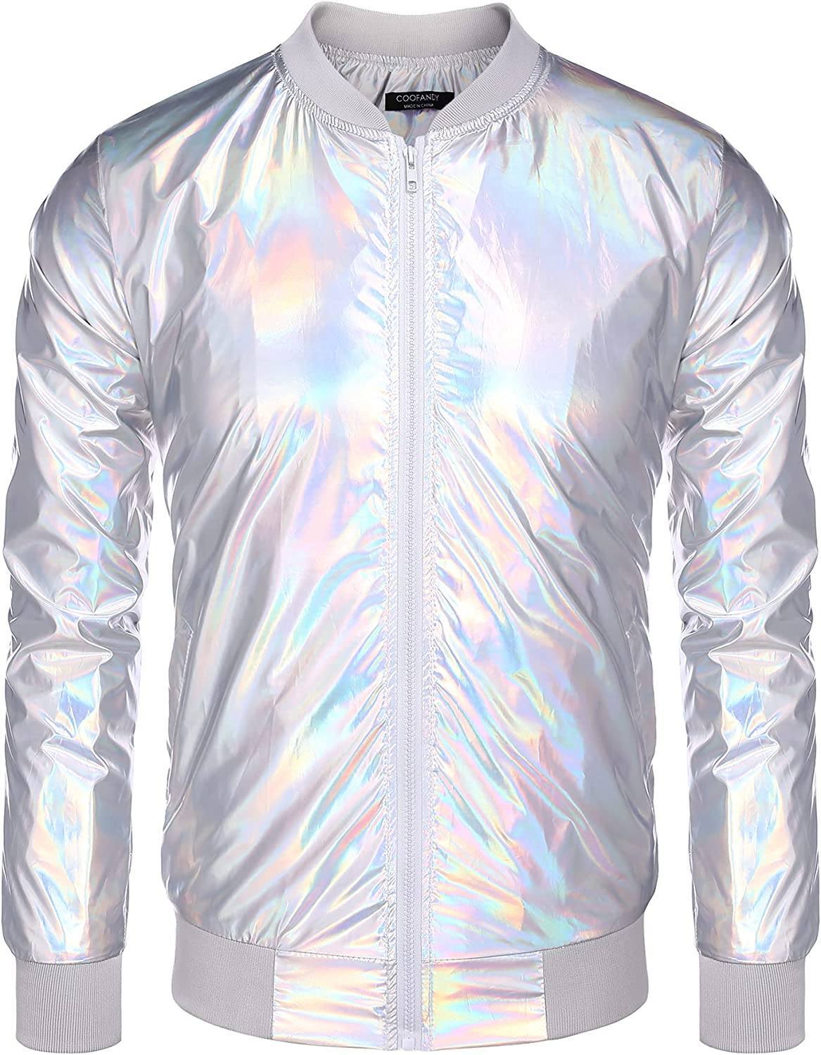 70s Disco Christmas Party Zip-up Jacket