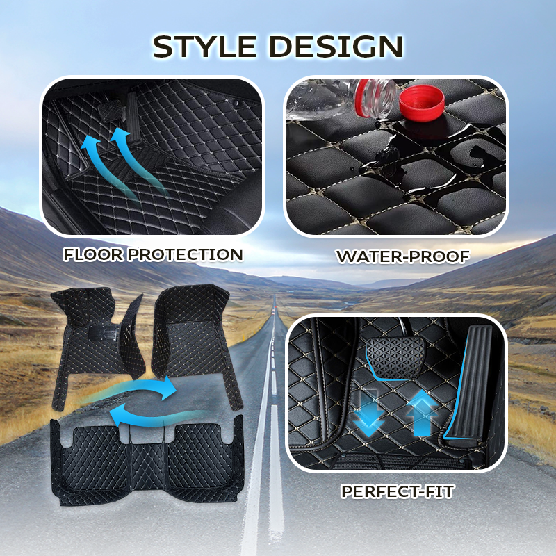 Alexcar Elvie 2023 Heavy Duty, Universal Fit Floor Mats for Cars, SUVs, and Trucks