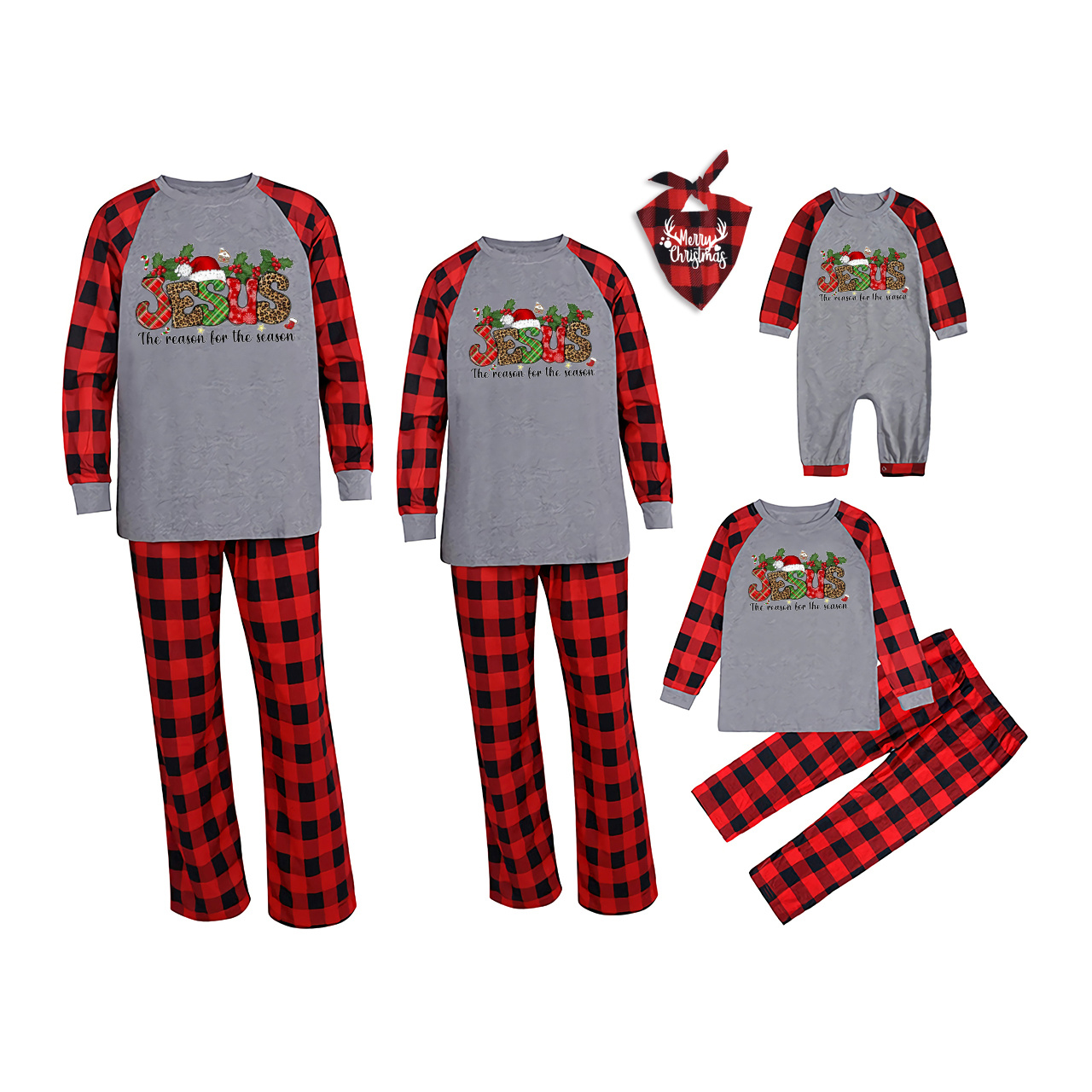 Reason For The Season Christian Christmas Family Matching Pajamas ...