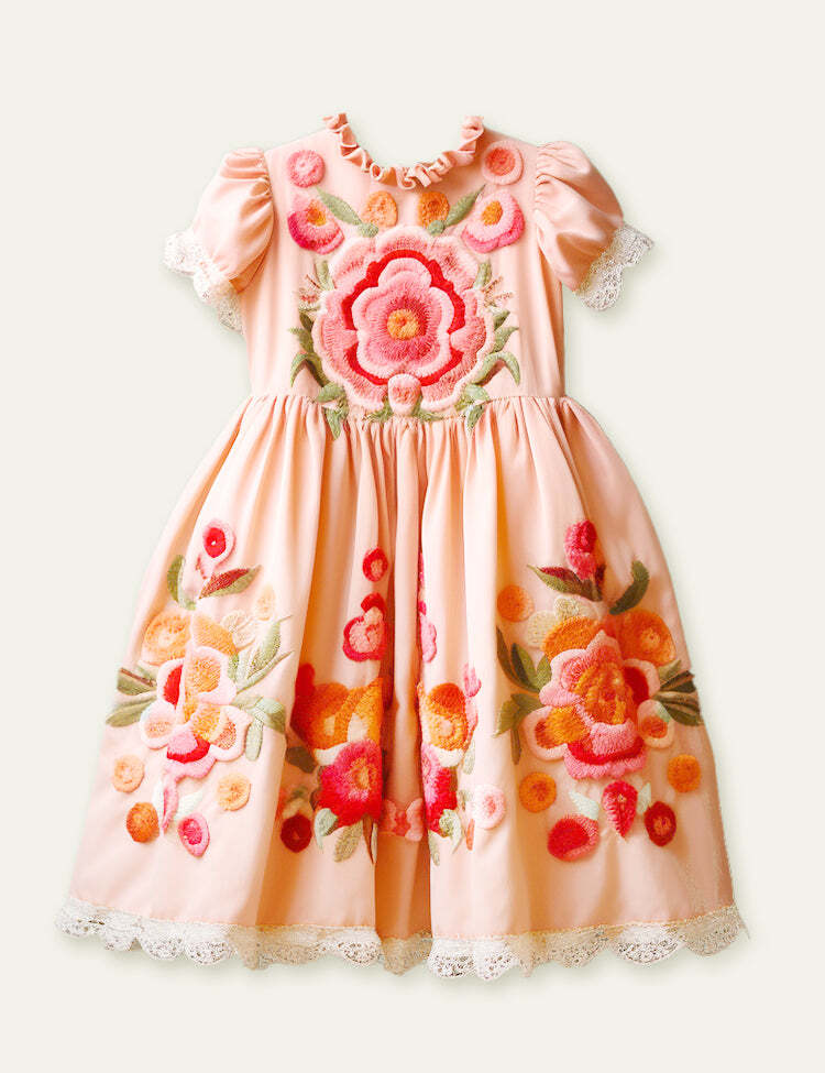 Sweet Dreams Floral Embroidery Dress