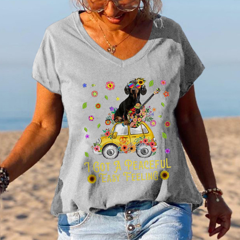 I Got A Peaceful Easy Feeling Women Old Hippie T-shirt