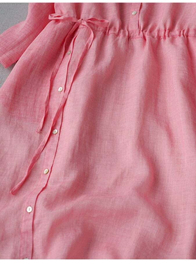 Casual Art Cotton Linen Dress