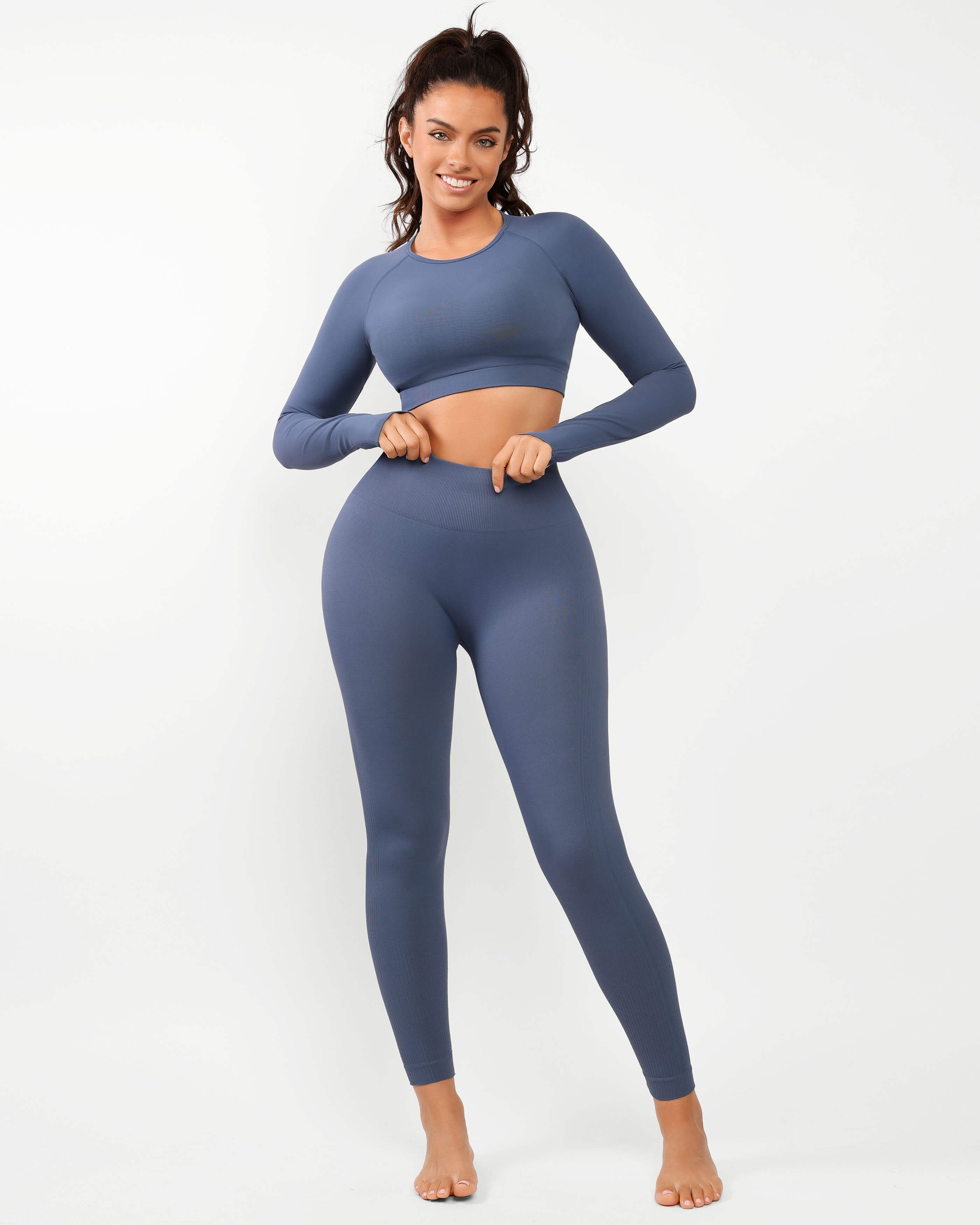 Long Sleeve & High-Waist Legging Set