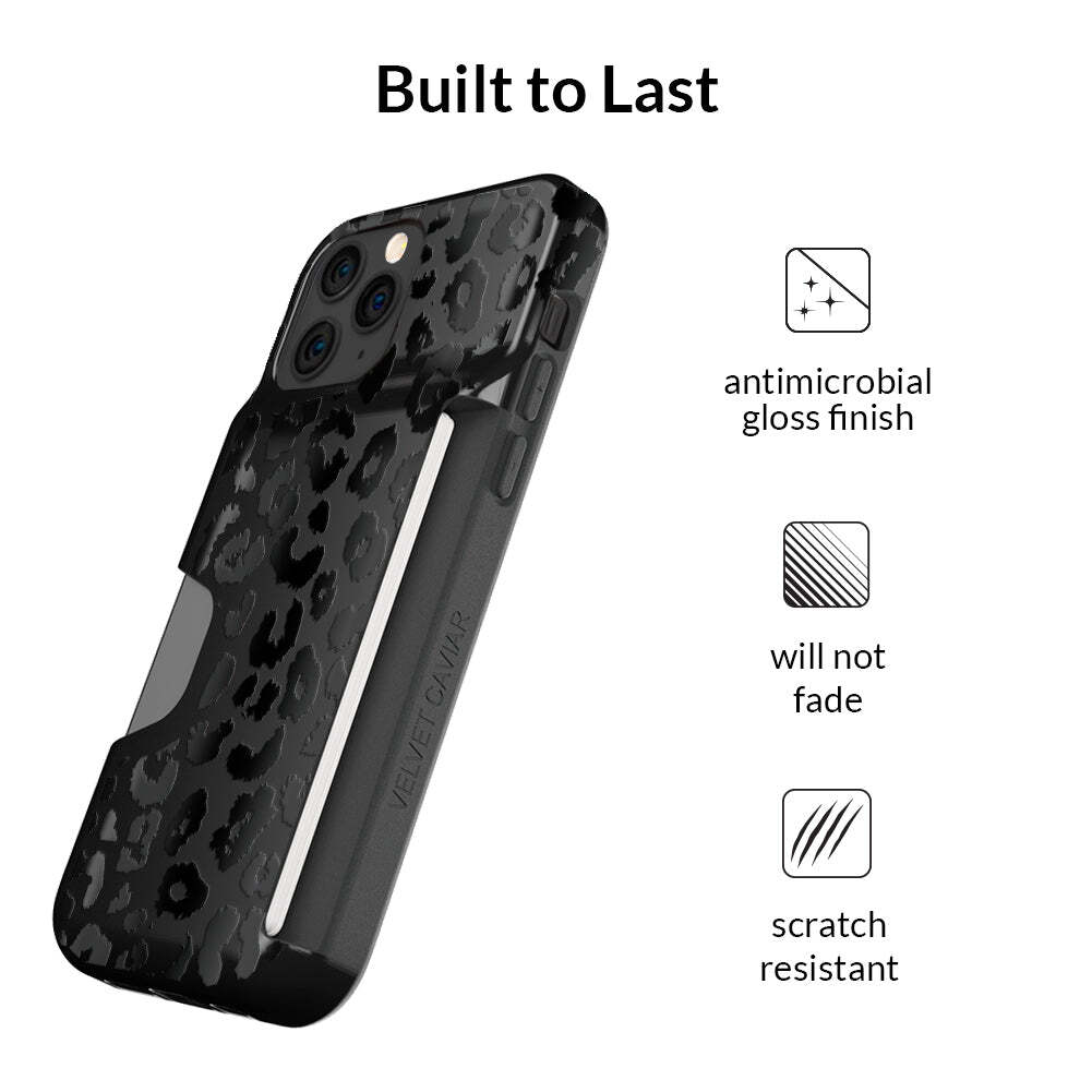 Black Leopard Wallet Case
