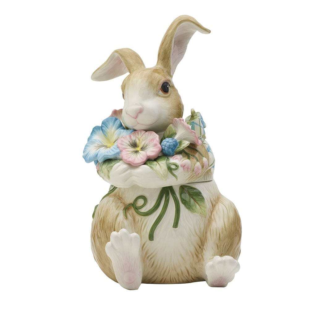 Toulouse Rabbit Cookie Jar Figurine