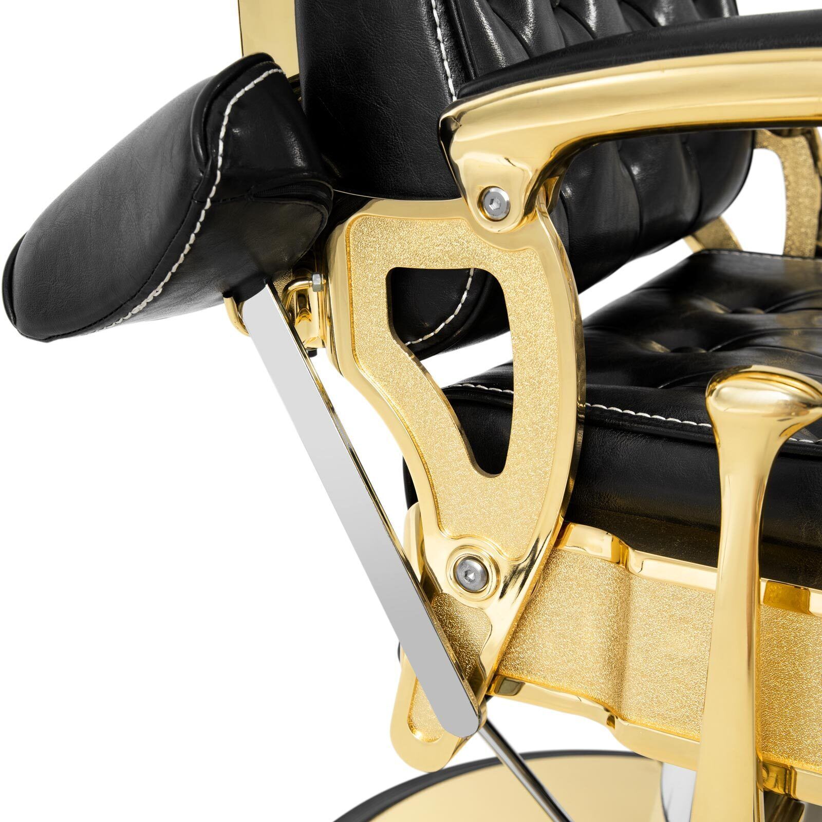#5043 Heavy Duty Vintage Barber Chair (Gold/Black)