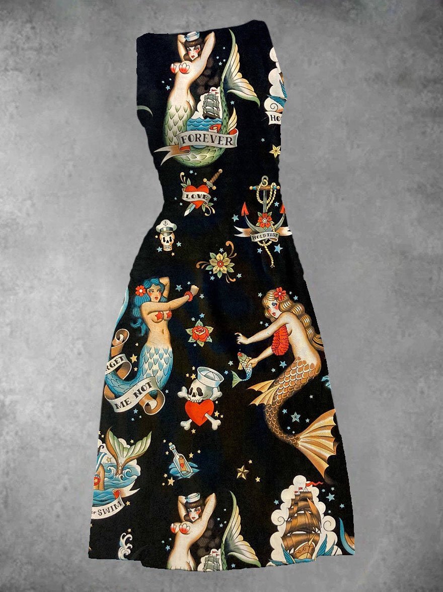 Women'S Vintage Mermaid Dress