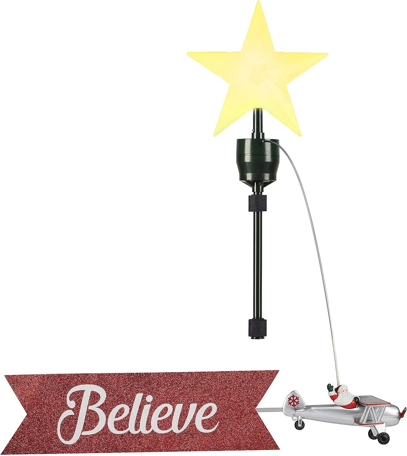 Mr. Christmas Animated Tree Topper-Carousel Christmas Decoration, Multi
