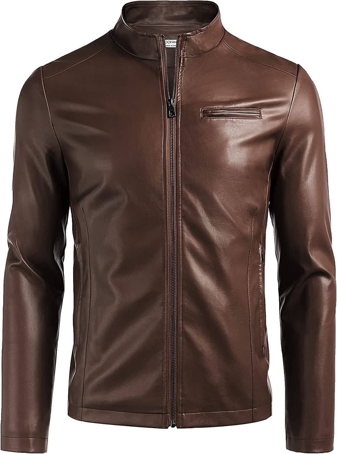 Motorcycle Leather Lightweight Jacket Coat