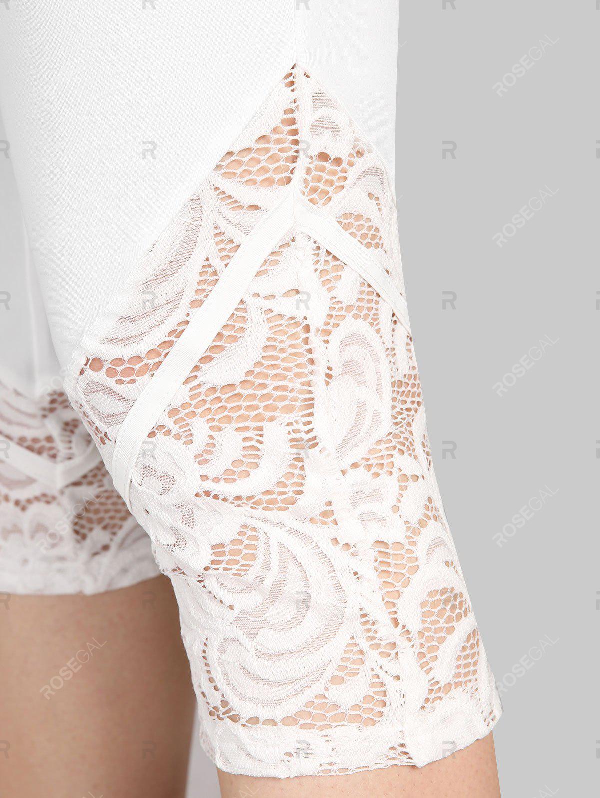 Cottagecore Lace Floral Cardigan & Cami Top & Curve High Waist Capri Leggings Plus Size Summer Outfit