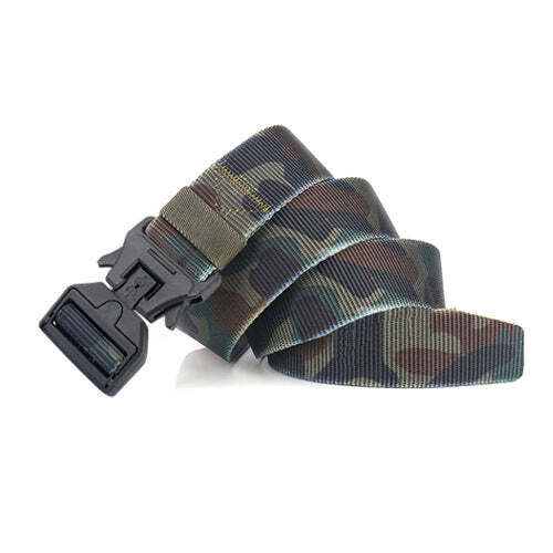 Camo Gun Metal Nylon Belt