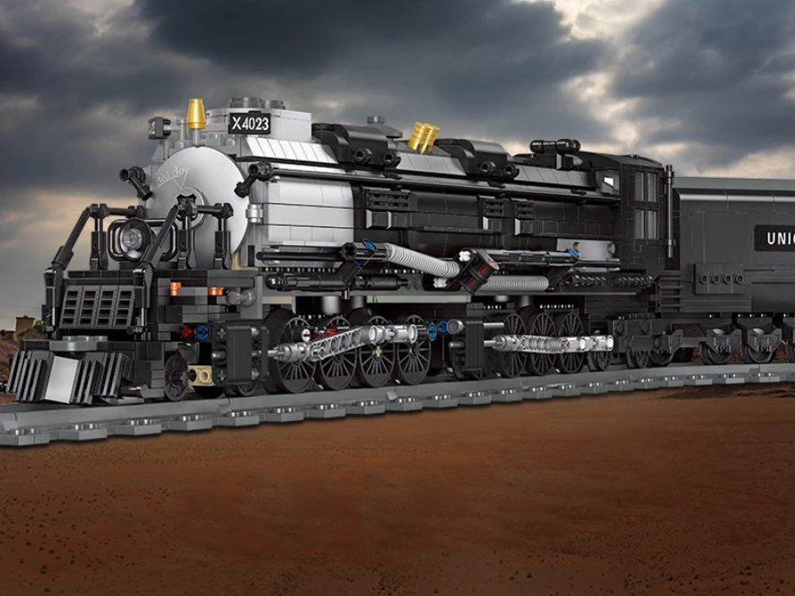 BigBoy Steam Train City! MOC Brick Set - Ullasun