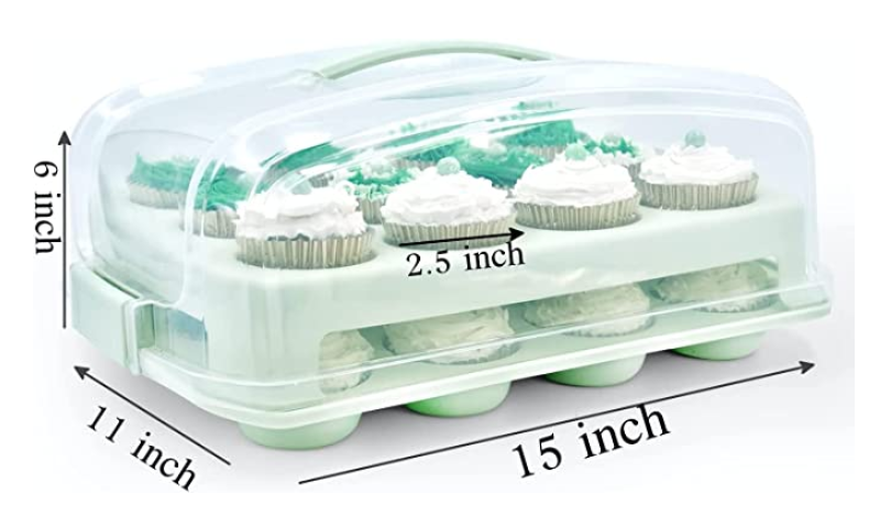 Cupcake Carrier With Two Muffin Pan