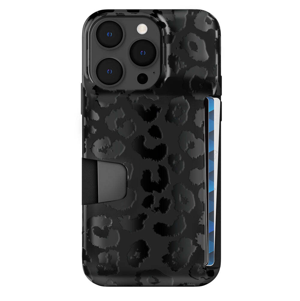 Black Leopard Wallet Case