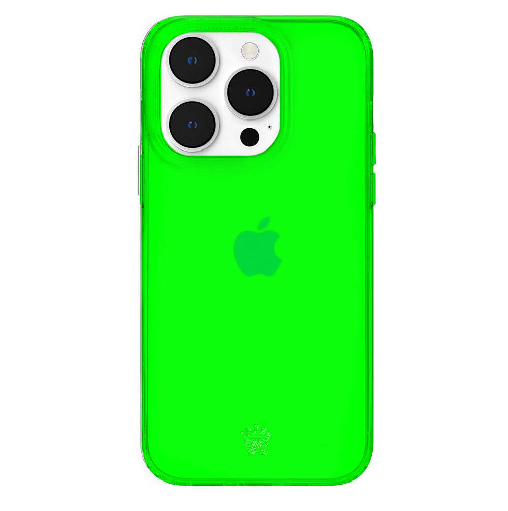 Neon Green Clear iPhone Case