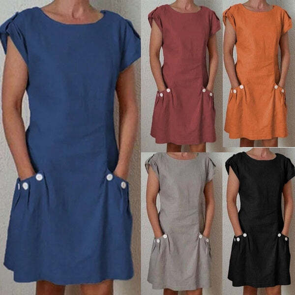 Casual Solid color dress