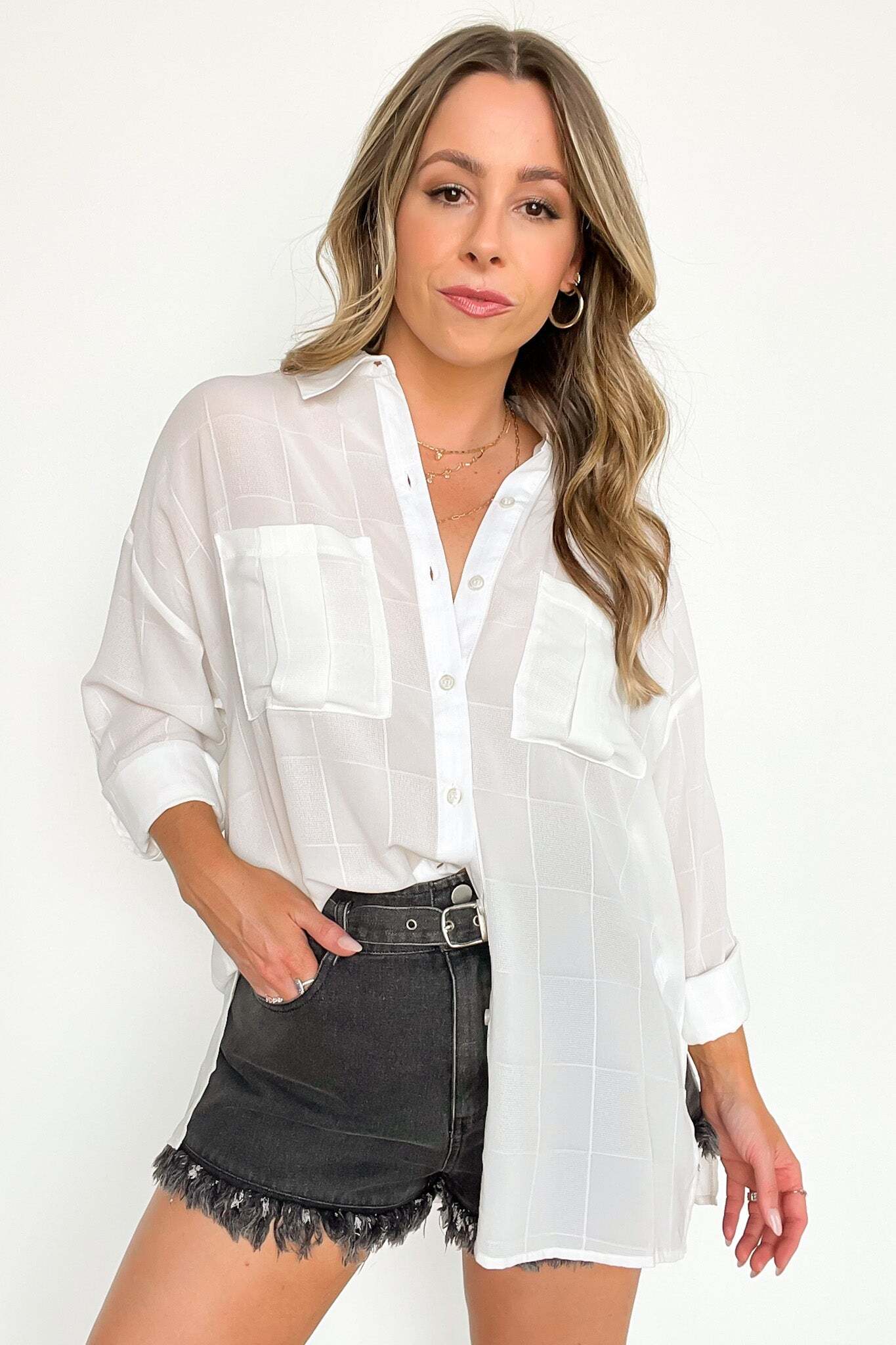 Inayah Button Down Tunic Top | PREORDER