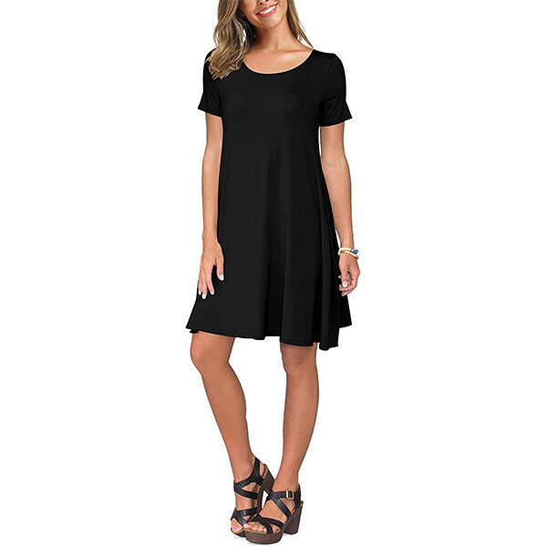 Casual T Shirt Pockets Dresses
