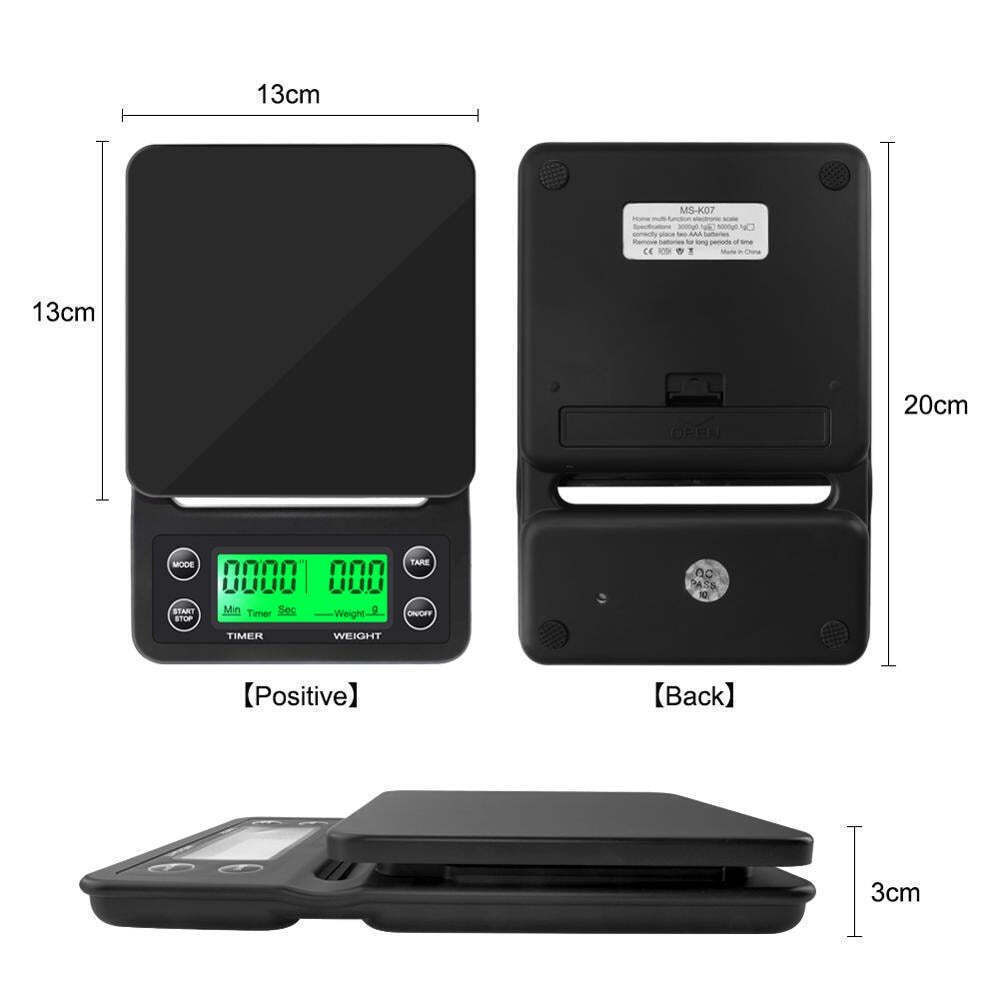 Drip Coffee Scale With Timer Portable Digital Scale
