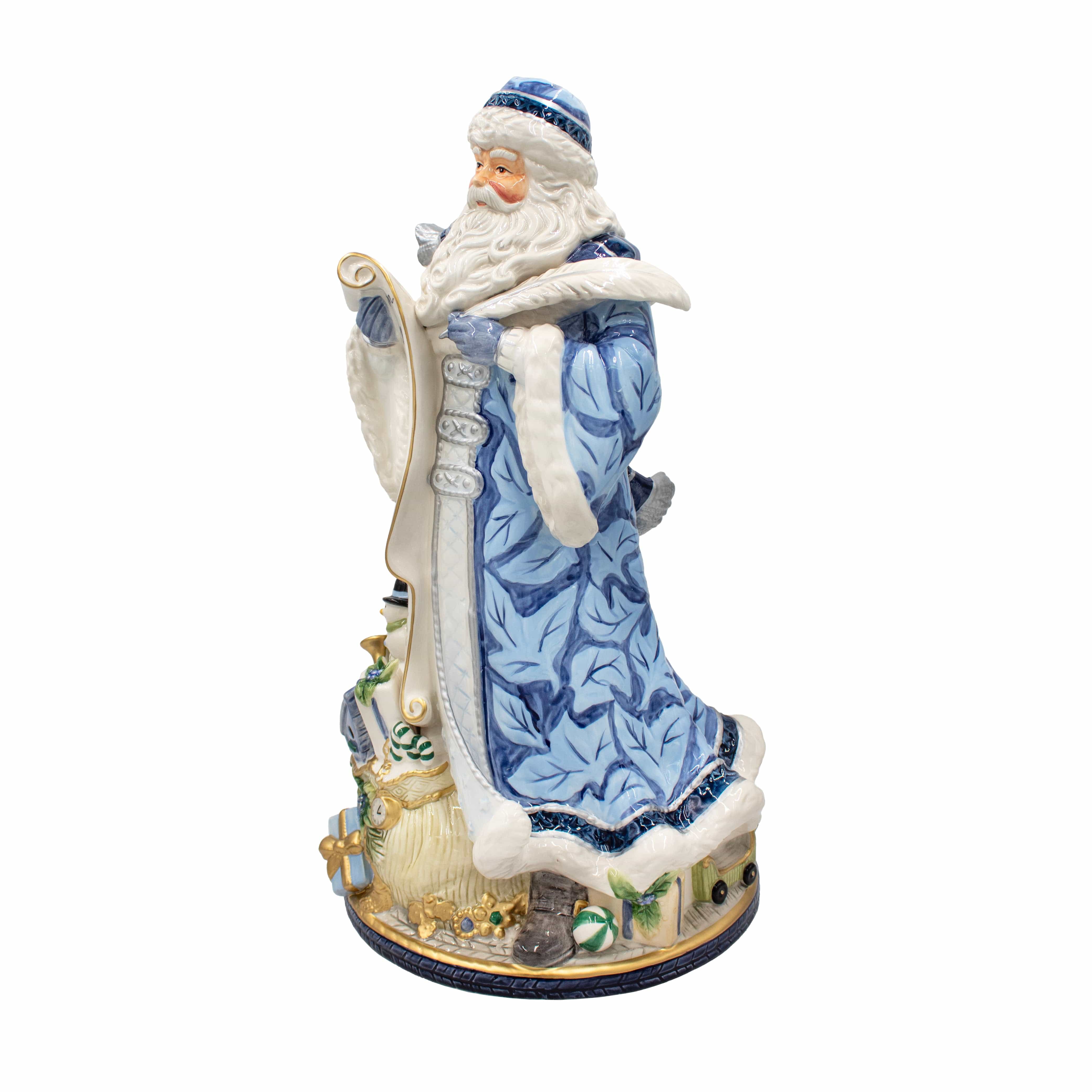 Holiday Home Blue Santa Figurine, 18.75 IN