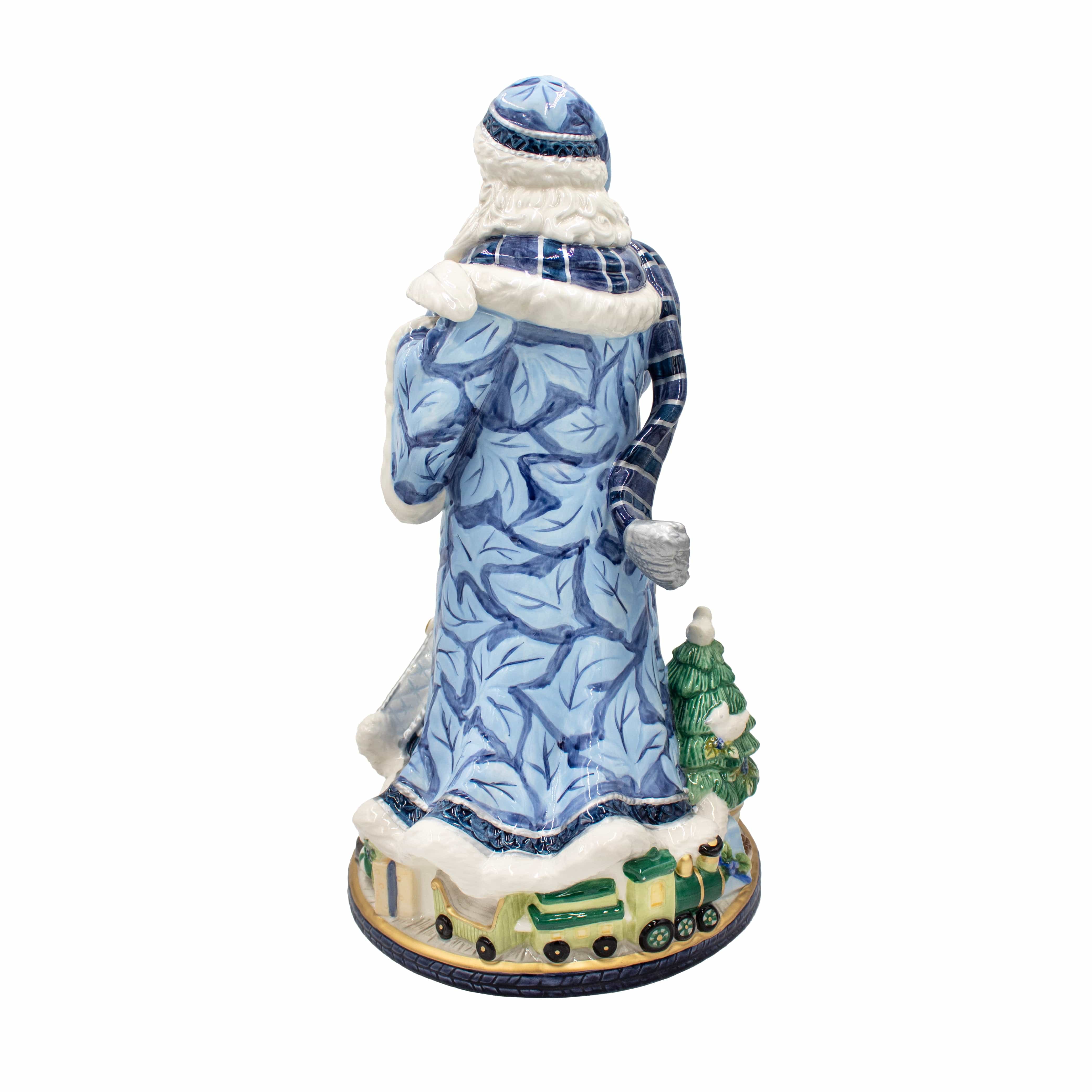 Holiday Home Blue Santa Figurine, 18.75 IN