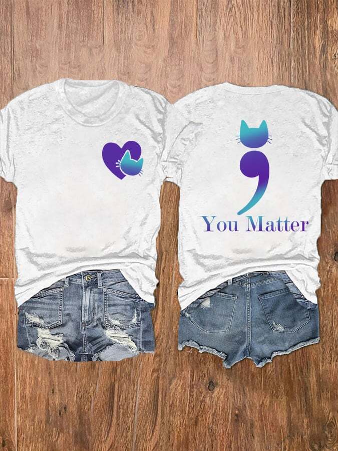 Women's You Matter Suicide Prevention Prints Tee