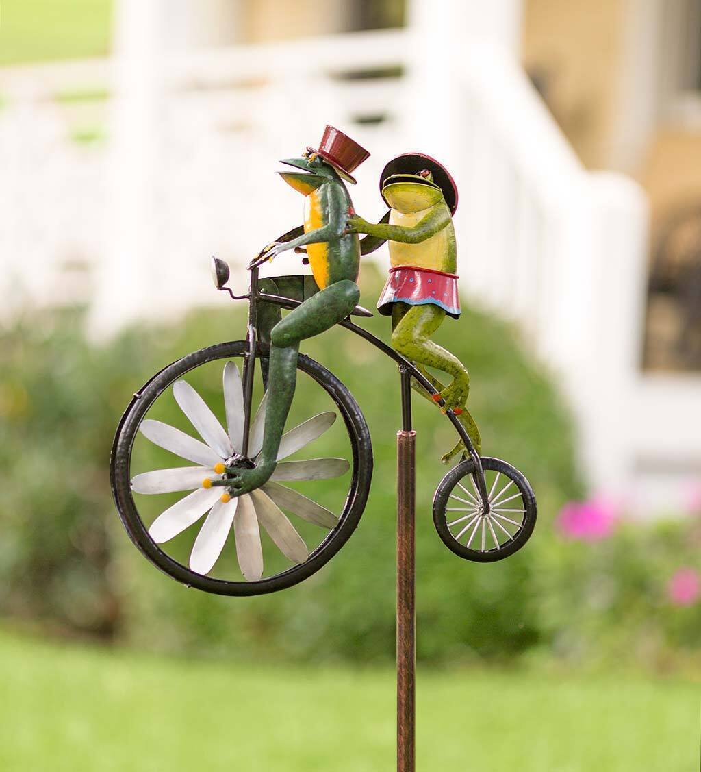 💥Last Day Buy 2 Save 50%⏰Bicycling Frogs Metal Wind Spinner