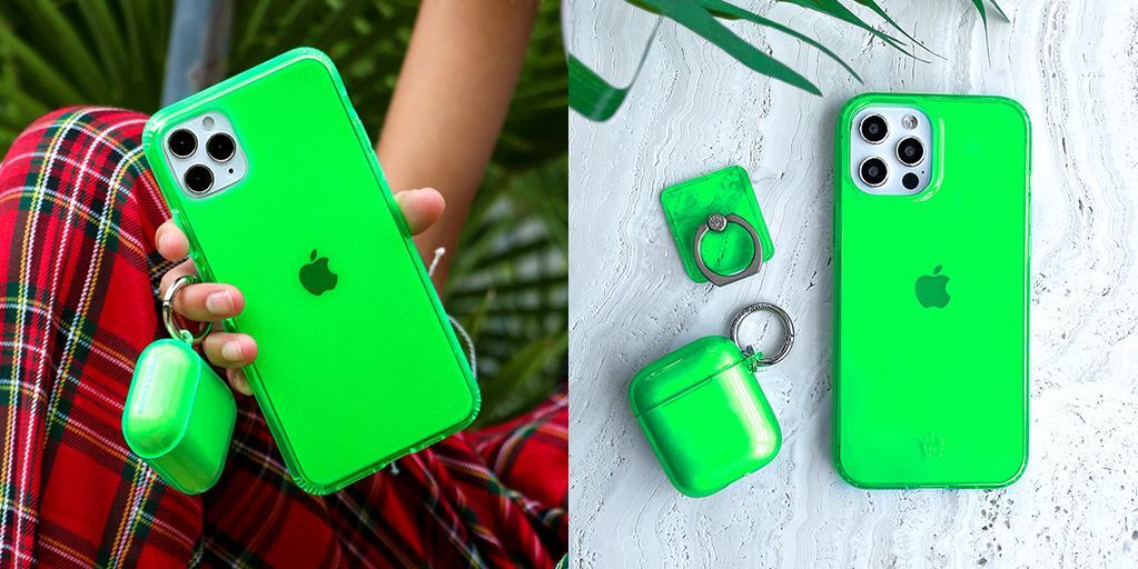 Neon Green Clear iPhone Case