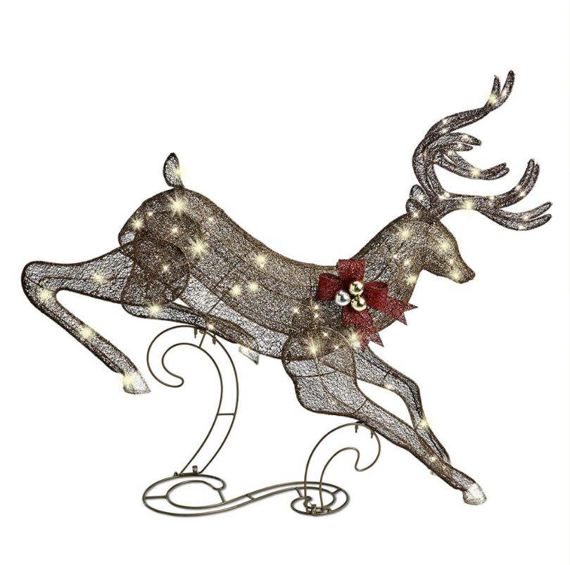 Choreographed Illuminated Galloping Reindeer(Three-Piece Set)