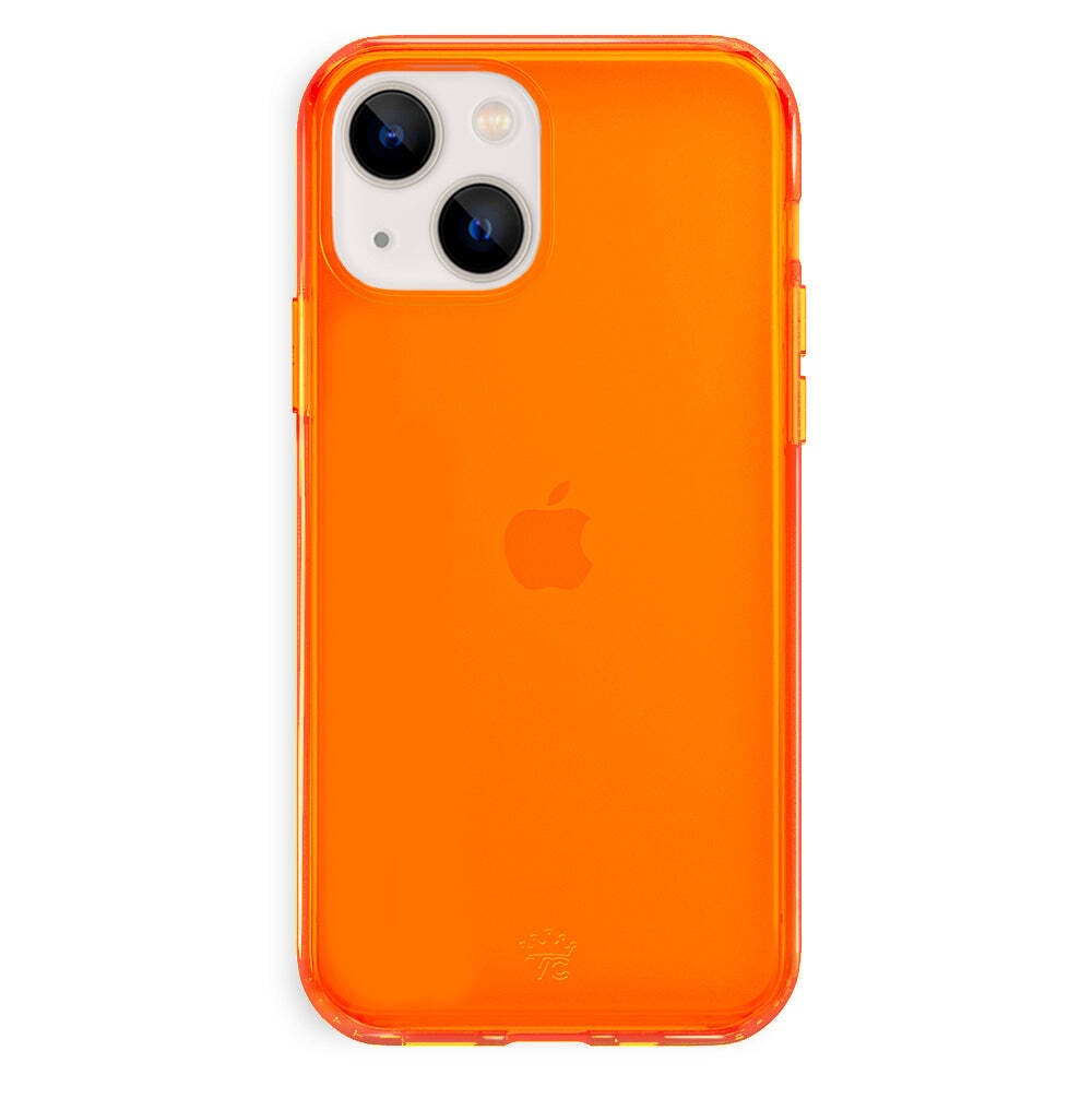 Neon Orange Clear iPhone Case