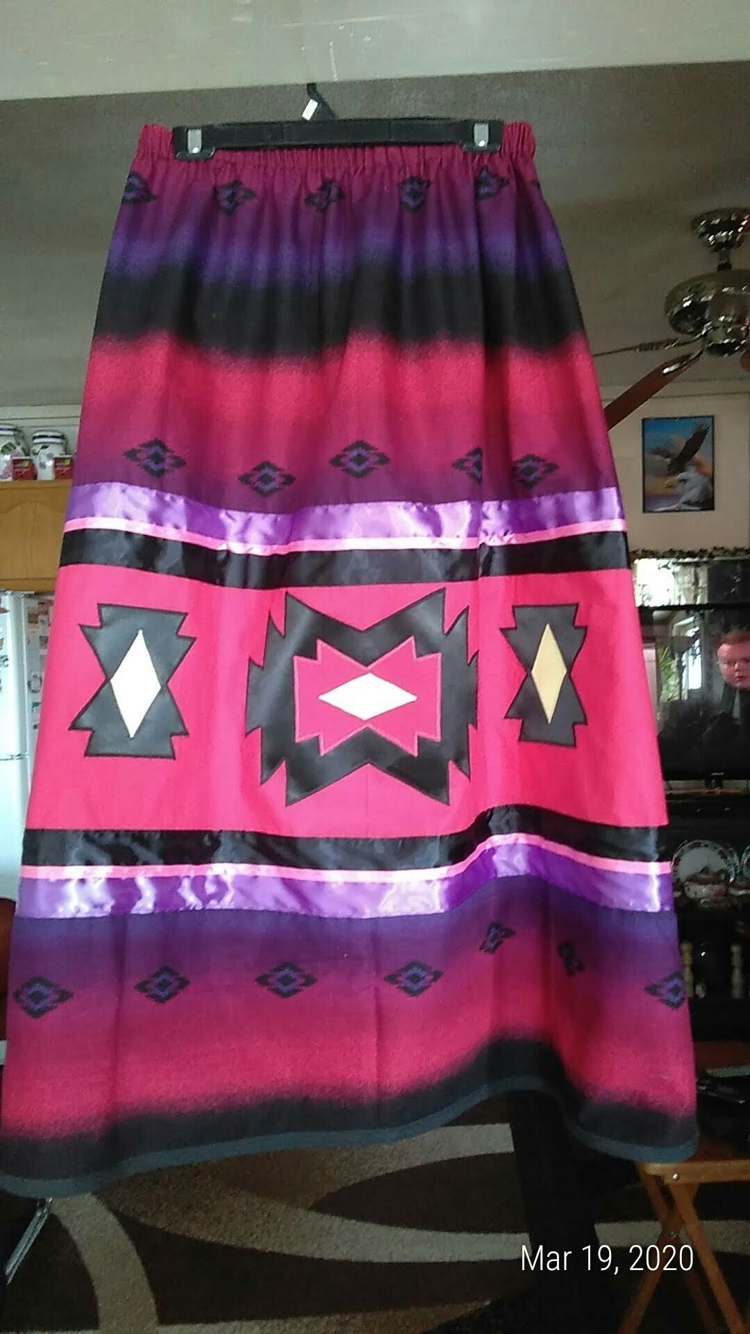 LARGE COTTON  NATIVE  SKIRT   2a24