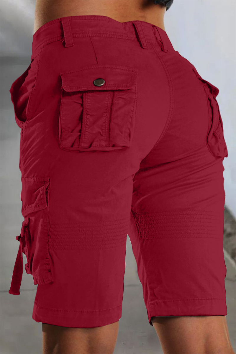 Flap Pocket Design Bermuda Cargo Shorts