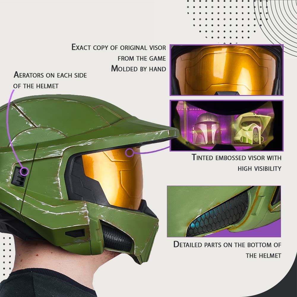 Halo Infinite Helmet with LED Discount Store