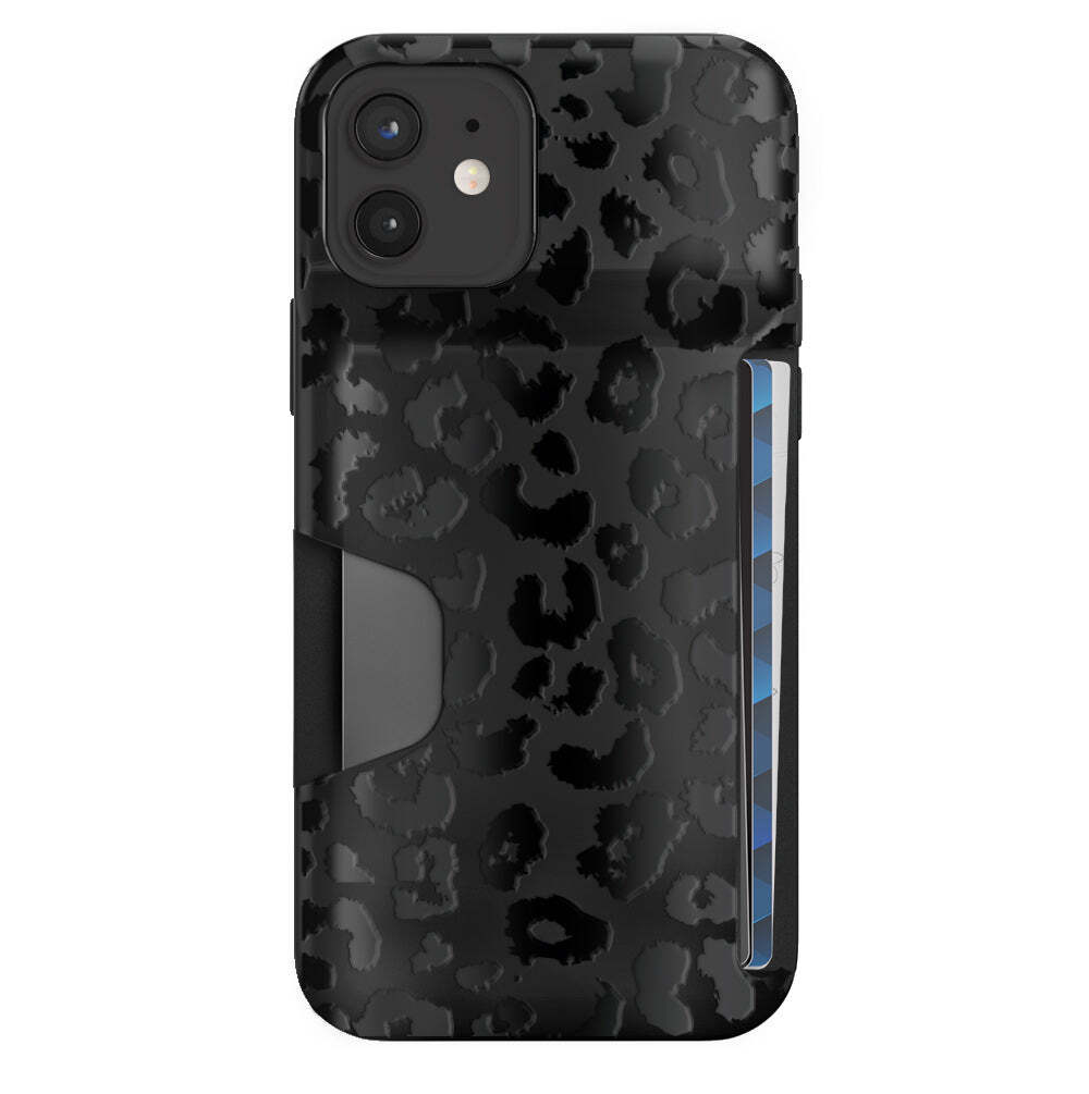 Black Leopard Wallet Case