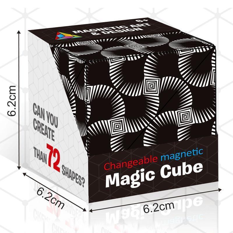 3D Changeable Magnetic Magic Cube Fun Puzzle Kids Adults Antistress Game Toys Gifts