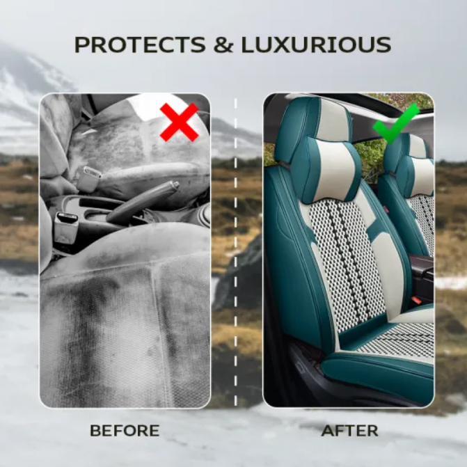 AU Nox 2023 Full Set Universal Breathable Waterproof Leather Vehicle Cover for Cars, SUVs