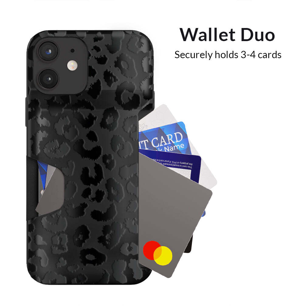 Black Leopard Wallet Case