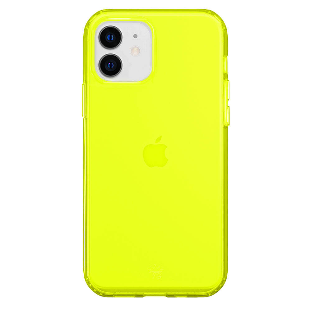 Neon Yellow Clear iPhone Case