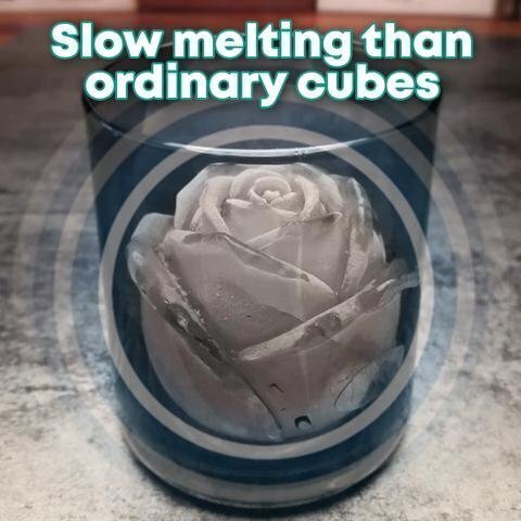 ??3D Rose Shape Ice Cube Mold??