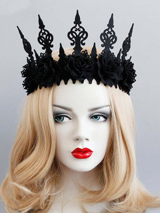Dark Gothic Black Crown