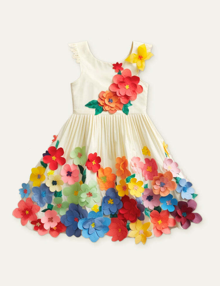 Blossom Applique Dress