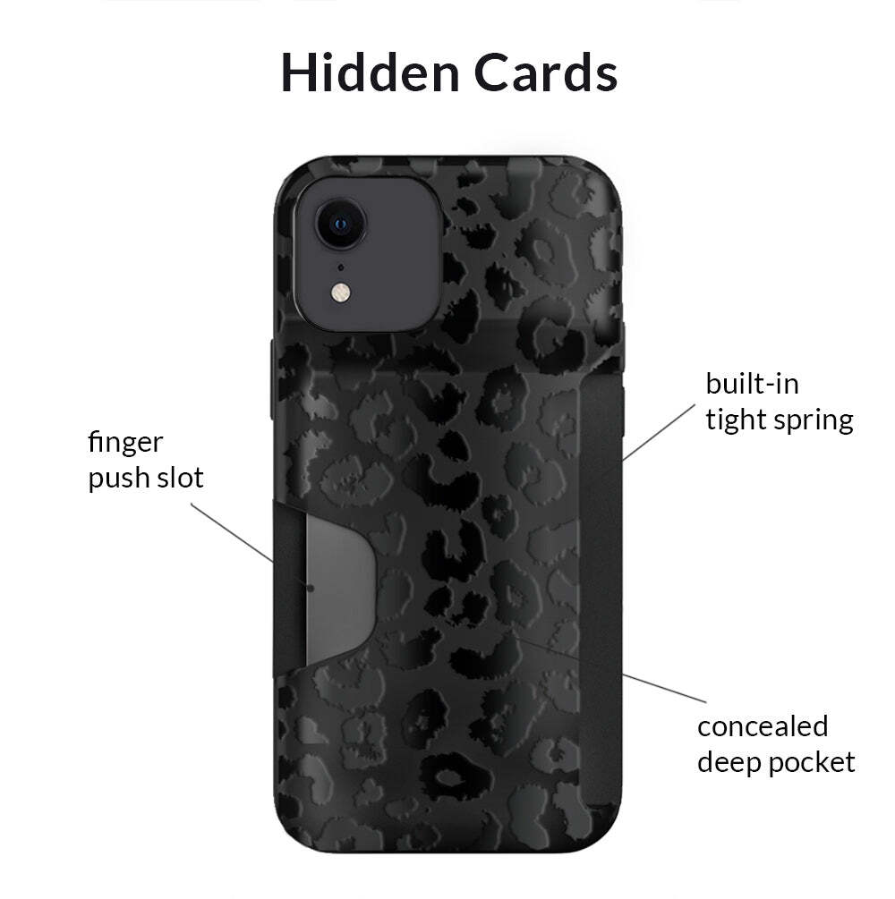 Black Leopard Wallet Case
