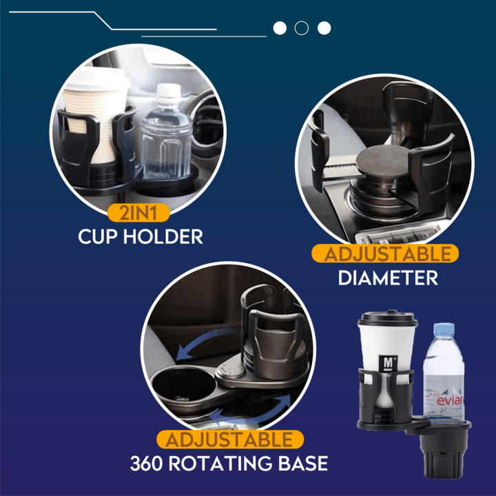 (🔥Hot Sale-50%OFF)All Purpose Car Cup Holder And Organizer