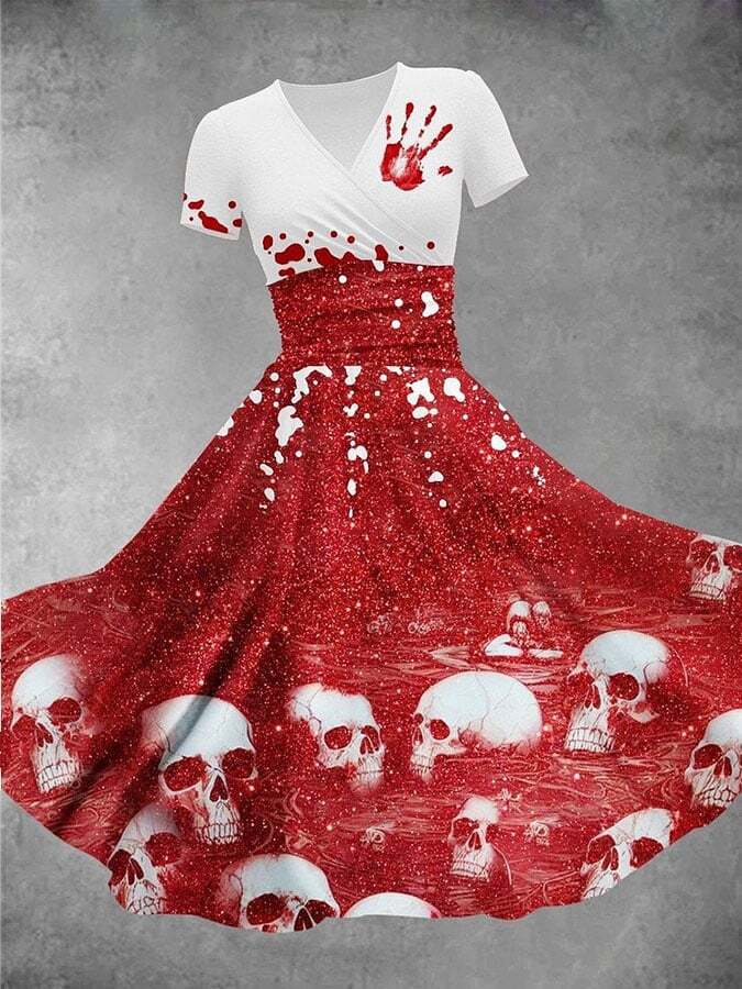 Halloween Women'S Casual Printed Dress