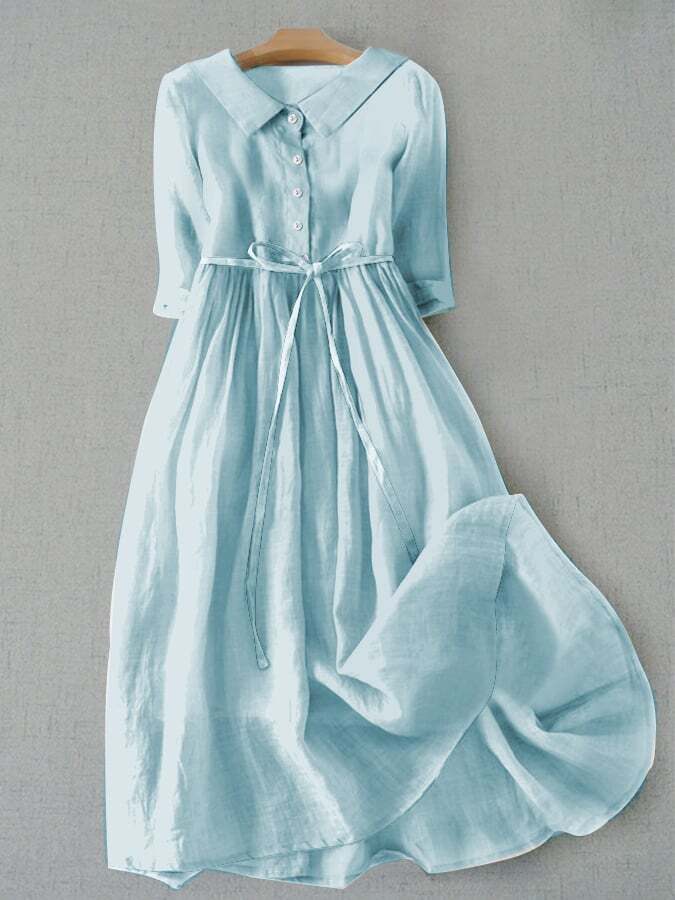 Literary Simple Cotton Dress