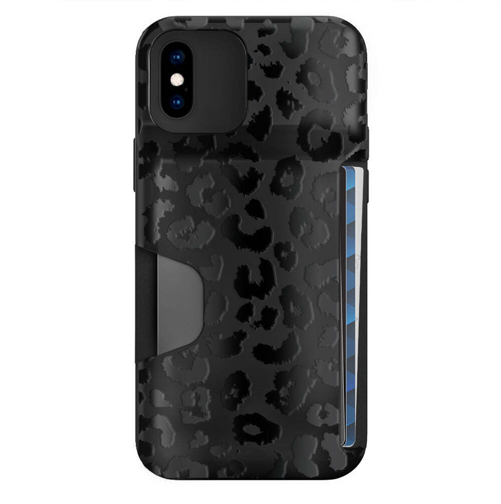 Black Leopard Wallet Case