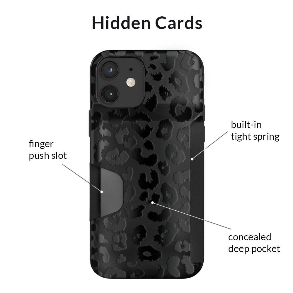Black Leopard Wallet Case